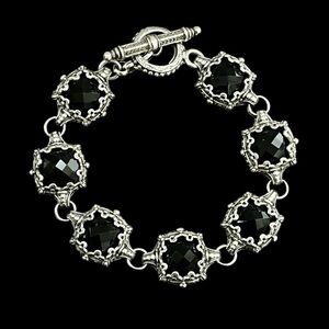 Konstantino Sterling Silver black onyx bracelet